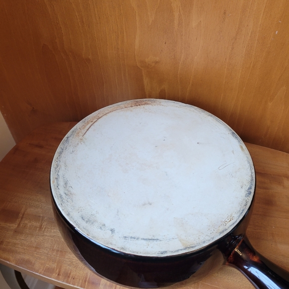 Vintage Pfaltzgraff Brown Drip Bean Pot Cassetole Pan - Picture 4 of 6